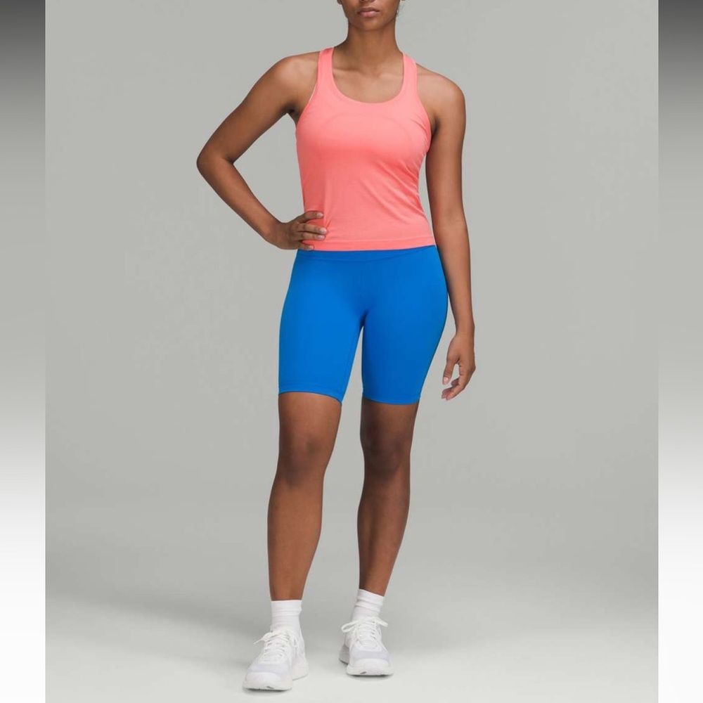 Lululemon HR Wunder Train Poolside Blue 8 inch Size 4